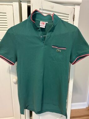 Lacoste LIVE Teal Green Pique Polo